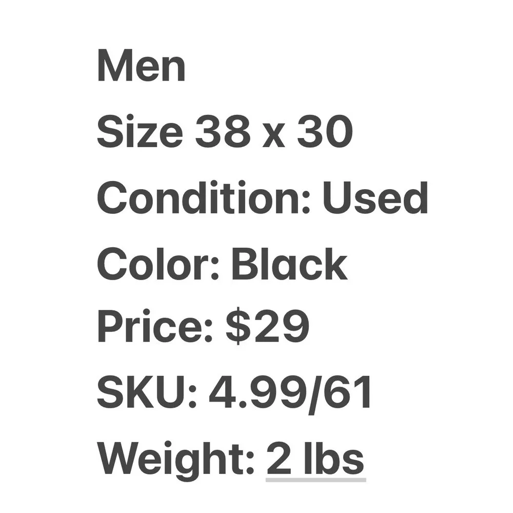 5.11 Tactical Mens Black Ripstop Cargo Pants 38x30 Utility Work Trousers